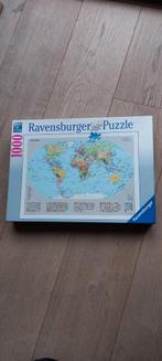 Puzzel Wereldkaart Ravensburger 1000 stukjes, Ophalen of Verzenden, Zo goed als nieuw