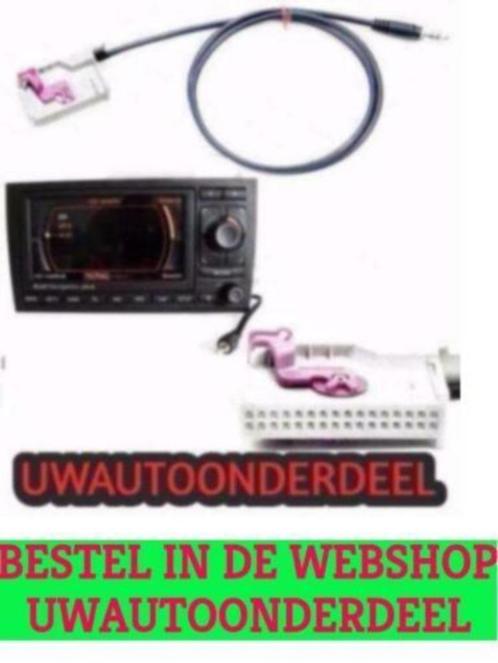 Aux kabel Iphone Ipod Geschikt voor Audi A3 A4 A6 A8 R8 TT R, Auto diversen, Autoradio's, Nieuw, Verzenden