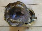 Zware bronzen deurklopper in de vorm van een leeuw, Antiek en Kunst, Ophalen of Verzenden, Brons