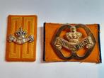 Baret en kraagspiegel prinses irene, Verzamelen, Ophalen of Verzenden, Landmacht, Nederland, Embleem of Badge