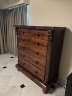 Mahonie ladekast, Schotland/Engeland, 19e eeuw, Ophalen