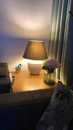 Mooie tafelamp met keramiek voet, Huis en Inrichting, Lampen | Tafellampen, Ophalen of Verzenden, Zo goed als nieuw, Minder dan 50 cm