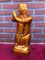 houten monnik in gebedshouding, Ophalen of Verzenden