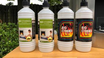 4 flessen bio-ethanol voor sfeerhaard beschikbaar voor biedingen