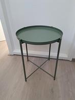 IKEA Bijzettafel - Groen, 45 tot 60 cm, Minder dan 55 cm, Metaal of Aluminium, Rond