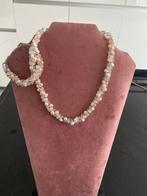Zoetwaterparels ketting & armband vintage 1980, Ophalen of Verzenden, Zo goed als nieuw, Steen of Mineraal