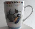 Beker Theo met Koolmees opdrukken, Ophalen of Verzenden, Zo goed als nieuw, Overige stijlen, Kop(pen) en/of Schotel(s)