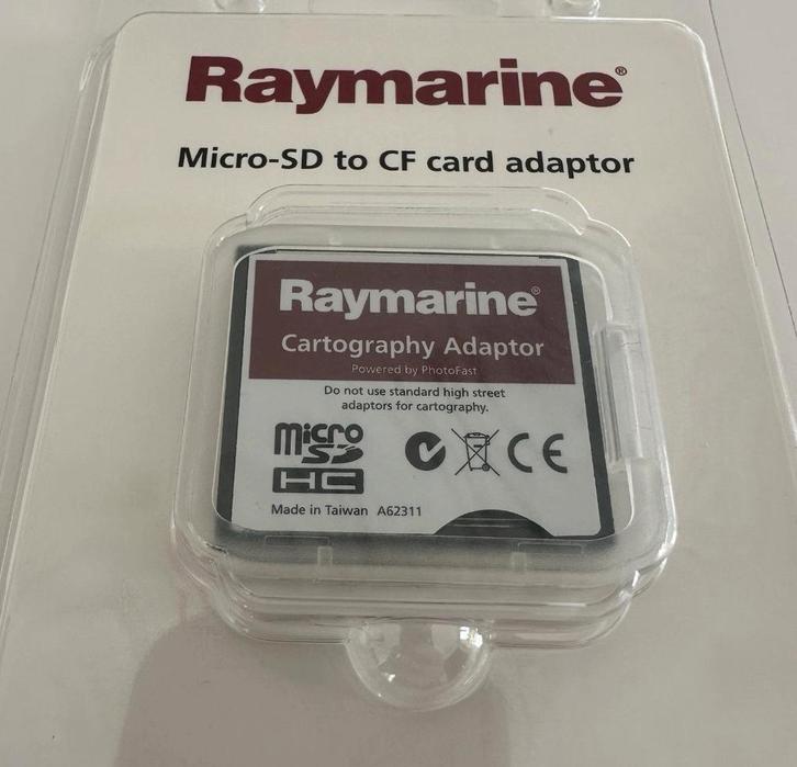 Raymarine A62311 MicroSD To CF Cartography Chart Adapter Nav, Watersport en Boten, Navigatiemiddelen en Scheepselektronica, Nieuw