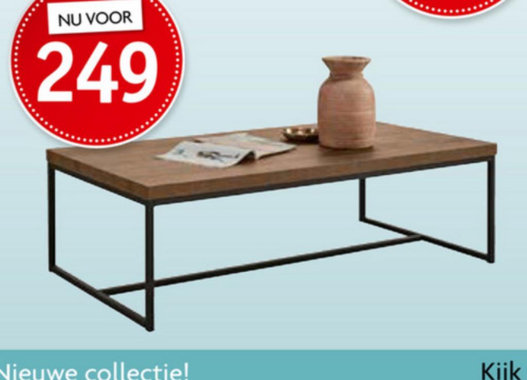 Profijt Meubel Mikado salontafel, Ophalen, 100 tot 150 cm, 50 tot 100 cm, Zo goed als nieuw
