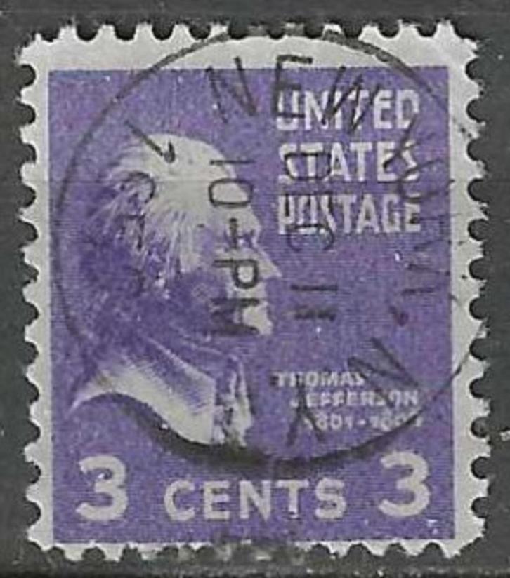 USA 1938 - Yvert 372 - Thomas Jefferson. (ST), Postzegels en Munten, Postzegels | Amerika, Gestempeld, Noord-Amerika, Verzenden