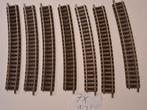 Set van 7 fleischmann bocht 9136, Gebruikt, Gelijkstroom, Fleischmann, Rails