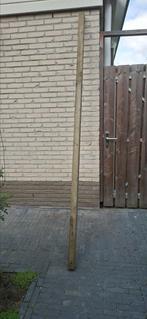 Houten paal 6 x 6 cm 270 lang., Doe-het-zelf en Verbouw, Hout en Planken, Ophalen, Gebruikt, 250 tot 300 cm, 50 mm of meer