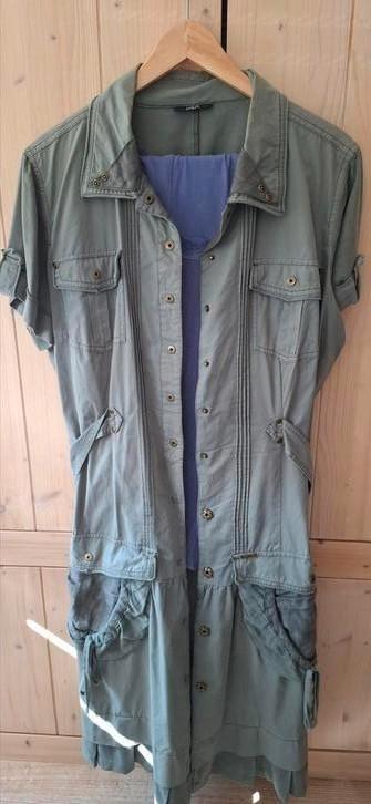 Jurk Didi mt 42, Kleding | Dames, Jurken, Zo goed als nieuw, Maat 42/44 (L), Paars, Onder de knie, Ophalen of Verzenden