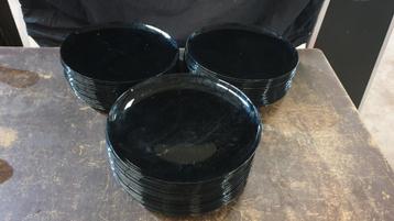 7 stuks pizzaborden pannenkoekborden 32cm zwart   beschikbaar voor biedingen