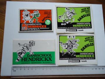 sticker oud Strip vintage belgie borgerhout dansschool 4x beschikbaar voor biedingen