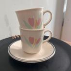 Vintage Corelle by Corning USA- Tulpen  Kopjes en Schotels, Gebruikt, Keramiek, Ophalen of Verzenden, Overige stijlen