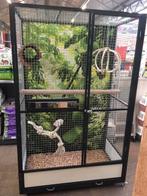 Gezocht, Dieren en Toebehoren, Vogels | Hokken en Kooien, Ophalen, Zo goed als nieuw, Metaal, Vogelkooi