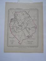 Kuyper landkaartje rond 1866 gemeente Best (NBr) veel detail, Boeken, Atlassen en Landkaarten, Nederland, Kuyper, Ophalen of Verzenden