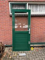 te koop hardhouten achterdeur, Ophalen, Gebruikt, 80 tot 100 cm, Buitendeur