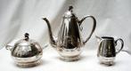 Arnold Kunne - Zilveren koffieservies,decor van korenbloemen, Antiek en Kunst, Antiek | Goud en Zilver, Ophalen of Verzenden, Zilver