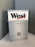 sigaretdoosje	West Lights grijs, zegel Kosovo, Ophalen of Verzenden, Nieuw, Tabaksdoos of Verpakking