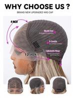 Prachtige lace-wig blond/bruin 28 inch. Nog 1 over!, Sieraden, Tassen en Uiterlijk, Uiterlijk | Haarverzorging, Ophalen of Verzenden