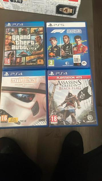 Diverse games assasins creed 4 IV, gta5, battlefront, f1 21 beschikbaar voor biedingen