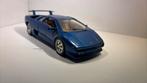Lamborghini diablo bleu Bburago 1.18, Hobby en Vrije tijd, Modelauto's | 1:18, Ophalen of Verzenden, Bburago, A, A