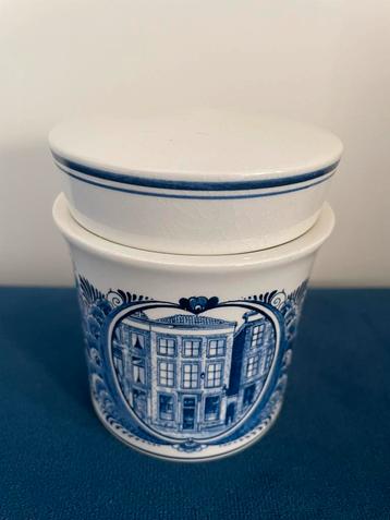 Plateelbakkerij Schoonhoven | stroopwafelpot | 1990-2000 beschikbaar voor biedingen