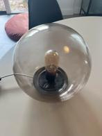 Ikea lamp bol rookglas 25cm, Huis en Inrichting, Lampen | Tafellampen, Ophalen, Zo goed als nieuw, Glas, Minder dan 50 cm