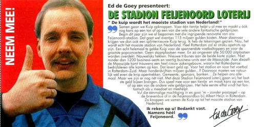 De Kuip - folders [ Feyenoord ], Verzamelen, Sportartikelen en Voetbal, Nieuw, Overige typen, Feyenoord, Ophalen of Verzenden