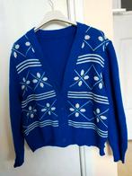 VINTAGE TRUI BLAUW POLAND RETRO BOHO HIPPIE 70 80 90 IBIZA, Kleding | Dames, Truien en Vesten, Ophalen of Verzenden, Zo goed als nieuw
