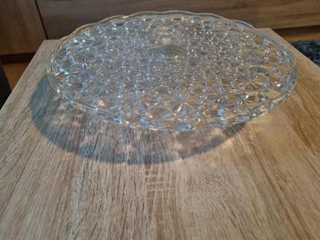 Glazen taartenstandaard taartenplateau beschikbaar voor biedingen