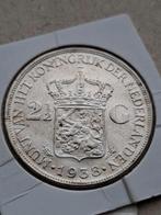 Rijksdaalder 1938 grof haar, Postzegels en Munten, Munten | Nederland, Zilver, Ophalen of Verzenden, Koningin Wilhelmina, Losse munt