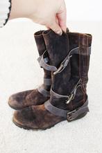 Mooi Bruin Leren Vintage Laarzen 1 (Maat 40) € 30,-
