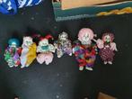 6 clowns poppen, Ophalen of Verzenden, Zo goed als nieuw, Pop
