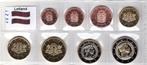 UNC set Letland 2021 - 1 cent t/m 2 euro - Transportblister, Verzenden, Overige landen, Overige waardes, Setje