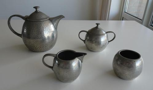 Vintage Gero Theeservies van Tin, Antiek en Kunst, Antiek | Tin, Ophalen