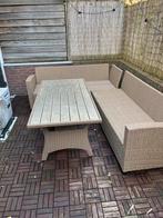 Rieten loungeset, Tuin en Terras, Wicker, Bank, Zo goed als nieuw, Loungeset