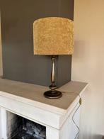 Bronzen lamp inclusief kap, Ophalen of Verzenden, Zo goed als nieuw, 50 tot 75 cm