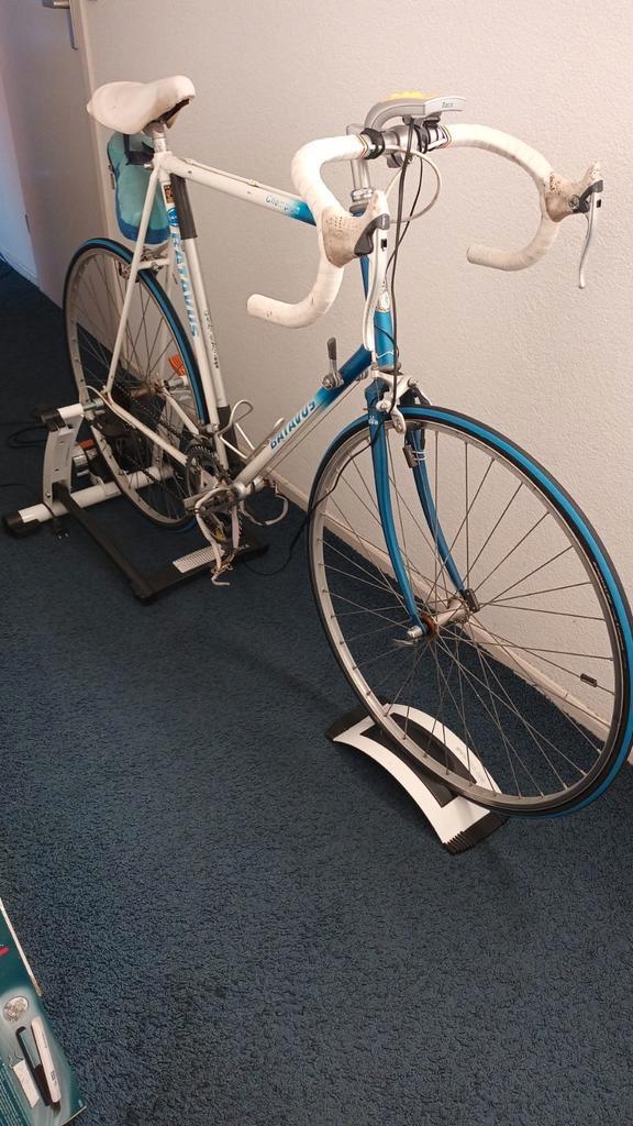 Racefiets met tacx, Fietsen en Brommers, Fietsen | Racefietsen, Gebruikt, Heren, Batavus, 10 tot 15 versnellingen, 28 inch, Staal
