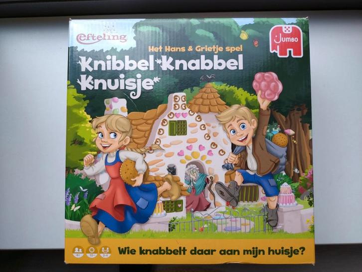 Knibbel Knabbel Knuisje - Efteling Bordspel, Hobby en Vrije tijd, Gezelschapsspellen | Bordspellen, Zo goed als nieuw, Drie of vier spelers