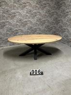 Massief eiken ovale eetkamertafel | A+ kwaliteit nr.906, Info@antiekgroothandel.com, 100 tot 150 cm, Ophalen of Verzenden, Vijf personen of meer