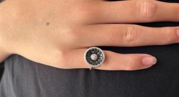 Diamanten luxe 14k gouden dames design ring fraai beschikbaar voor biedingen