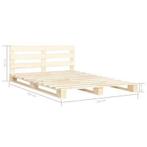 Geheel NIEUW bedframe, 200 cm, Hout, Nieuw, Tweepersoons
