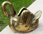 Oud messing koper beeldje zwaan, Antiek en Kunst, Antiek | Koper en Brons, Ophalen
