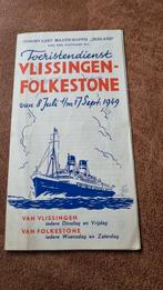 Toeristendienst Vlissingen- Folkstone 1949, Verzamelen, Scheepvaart, Ophalen of Verzenden, Zo goed als nieuw, Boek of Tijdschrift