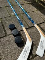 Set 3x ijshockeystick + 15 pucks, Sport en Fitness, IJshockey, Ophalen of Verzenden, Stick