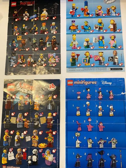 Lego partij folders minifiguren Ninjago Movie Disney Simpson, Kinderen en Baby's, Speelgoed | Duplo en Lego, Gebruikt, Lego, Losse stenen