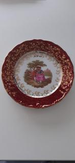 Bavaria Germany 24-karaats gouden vintage bord (107), Antiek en Kunst, Antiek | Porselein, Ophalen of Verzenden